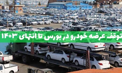 رئیس سازمان بورس از توقف عرضه خودرو در بورس طی یک سال و نیم آینده خبر داد